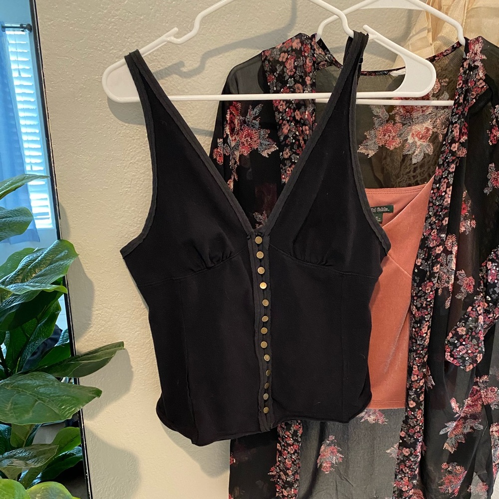 Button Detail Tank Top